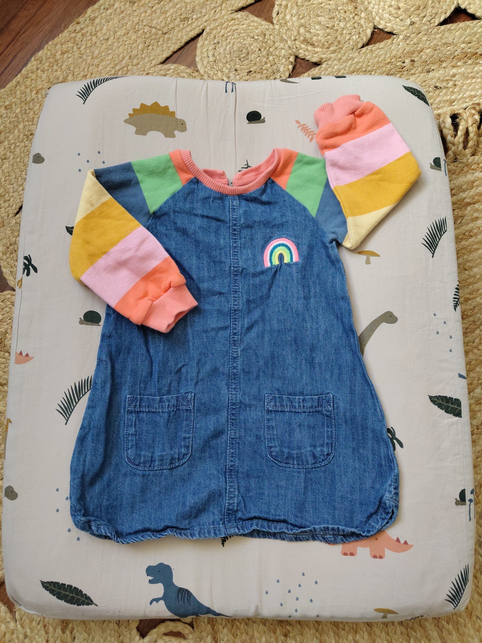 Regenbogen Kleid von Next Gr. 86