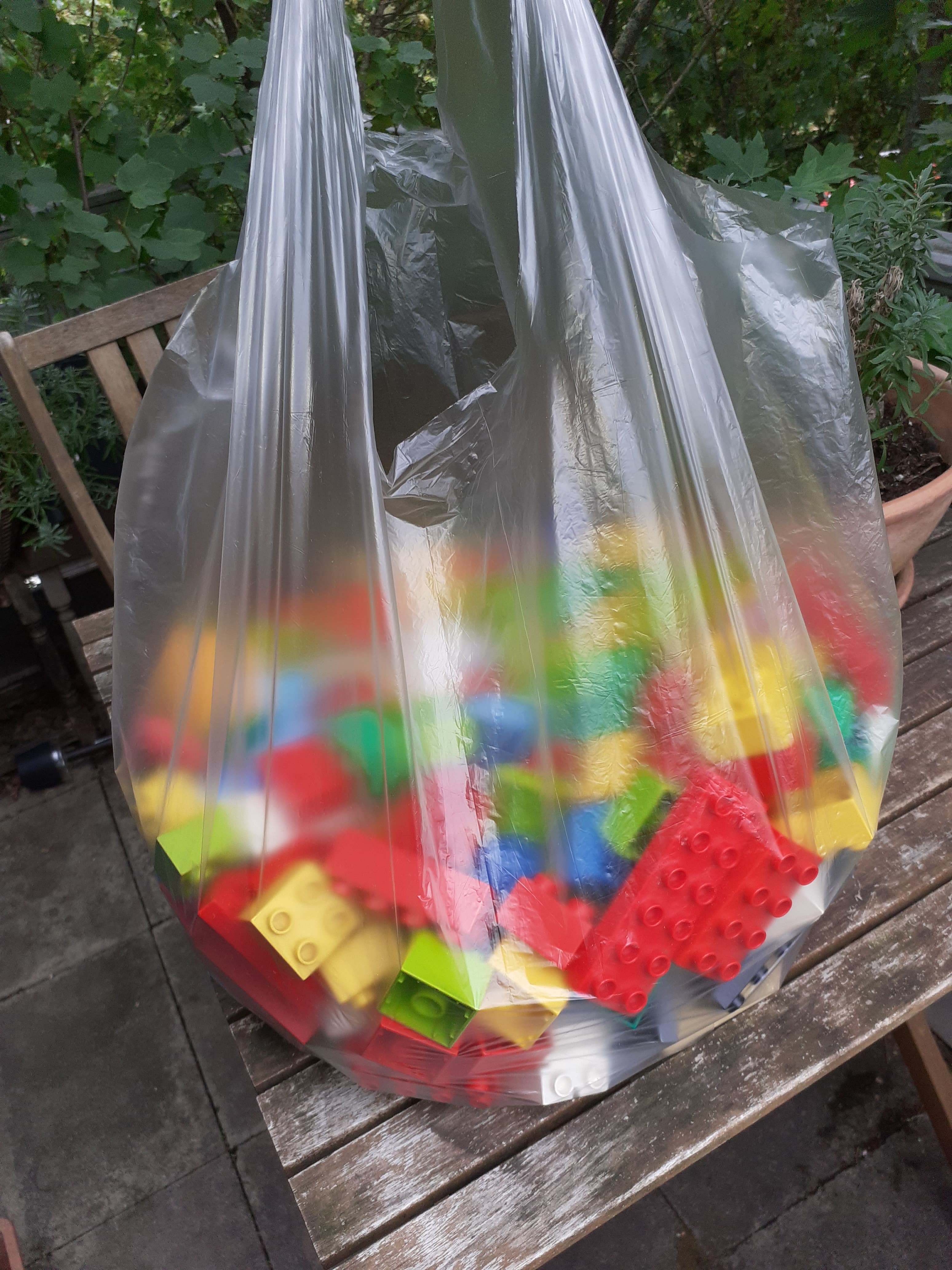 Ca 2,2 kg Lego Duplo, gemischte Steine