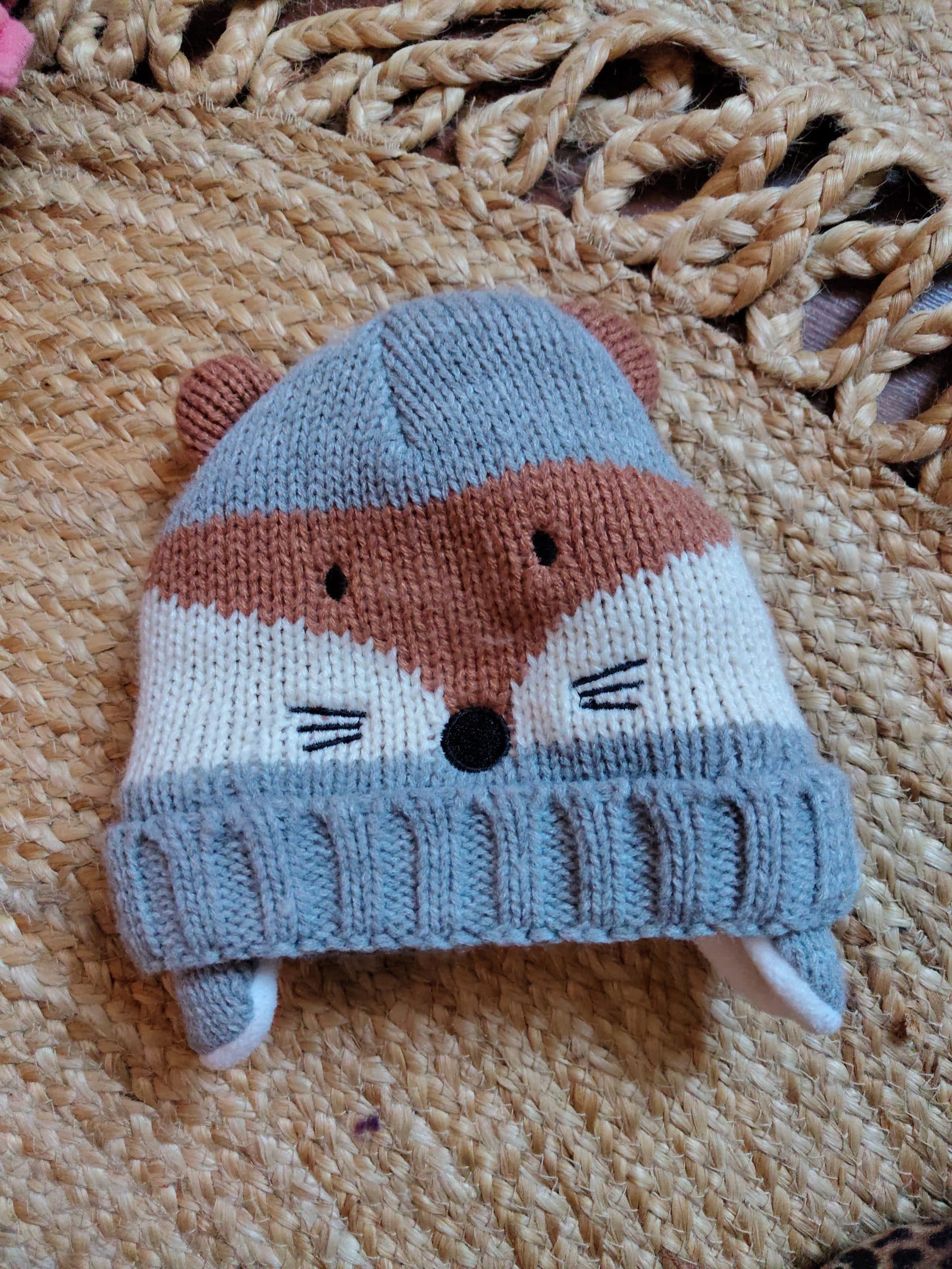 Strickmütze Fuchs Gr. 48/49