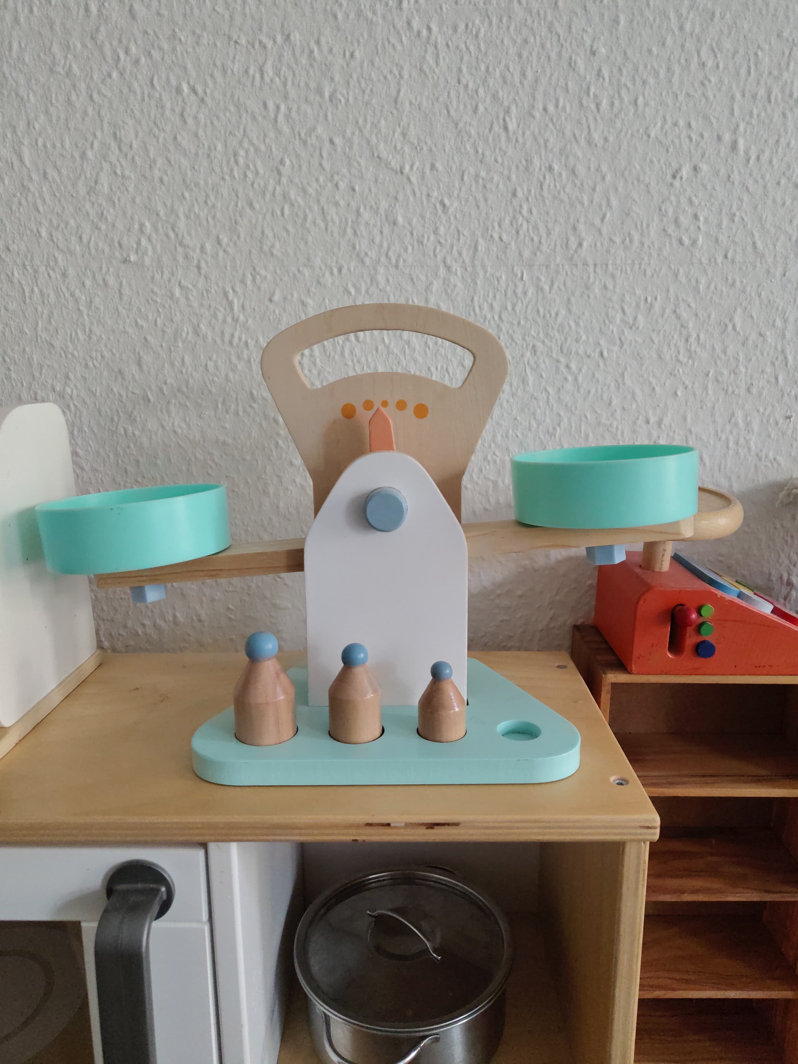 Spielküche Küchenwaage Holz
