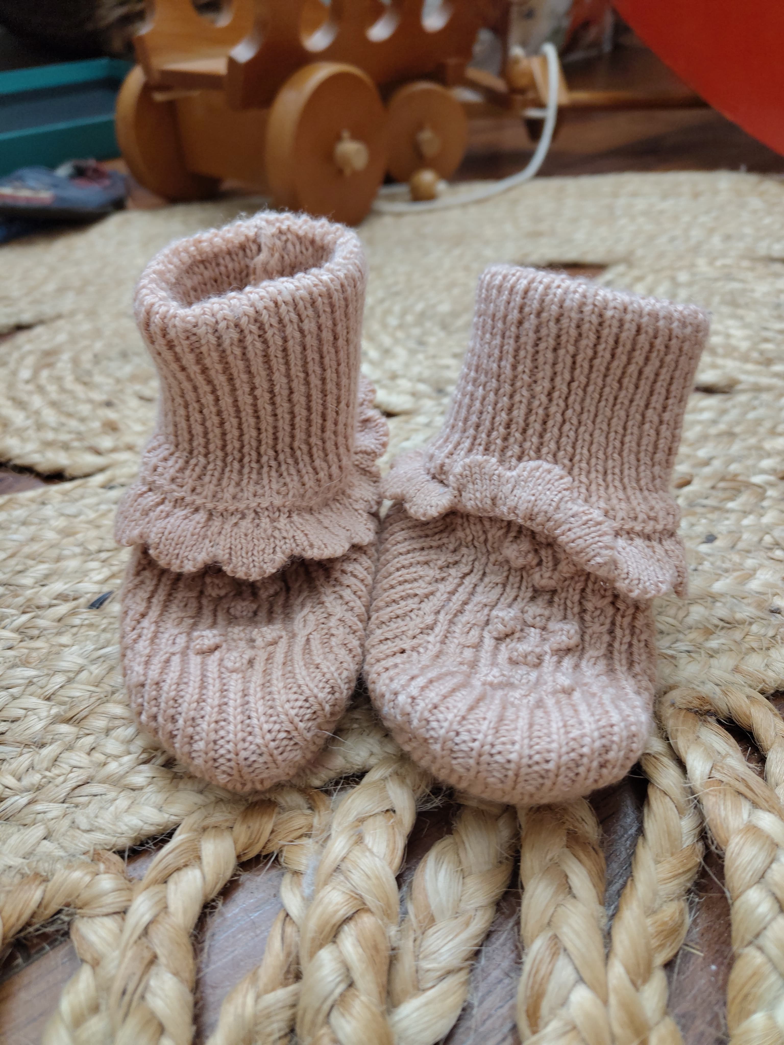 Strickschühlein Pantoffeln